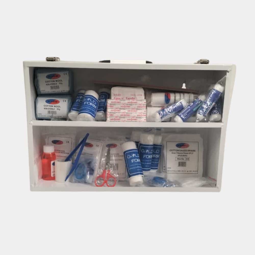 Small Filled First Aid Metal Box