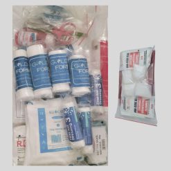 first aid dressing with cleaner