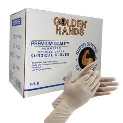 powdered sterile latex surgical gloves